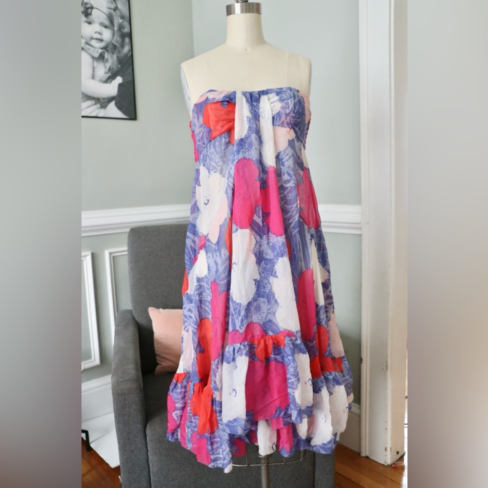 Diane von Furstenberg x Andy Warhol sheer swim cover up dress